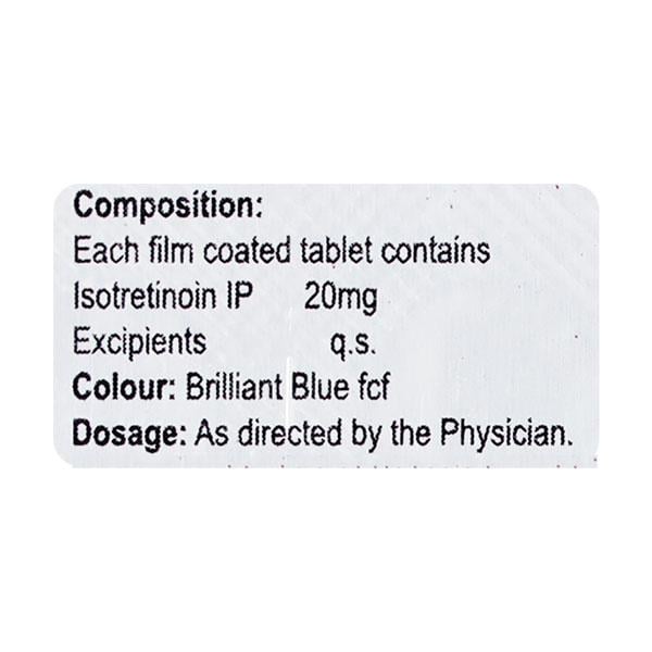 Glotret 20mg Tablet 10'S - Acne-Acn