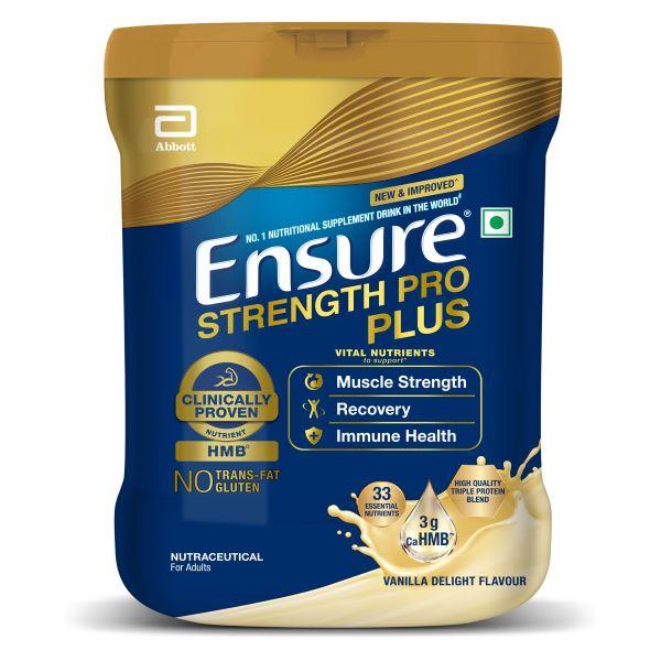 Netmeds | Ensure Strength Pro Plus Powder - Vanilla Delight Flavour 1000 g