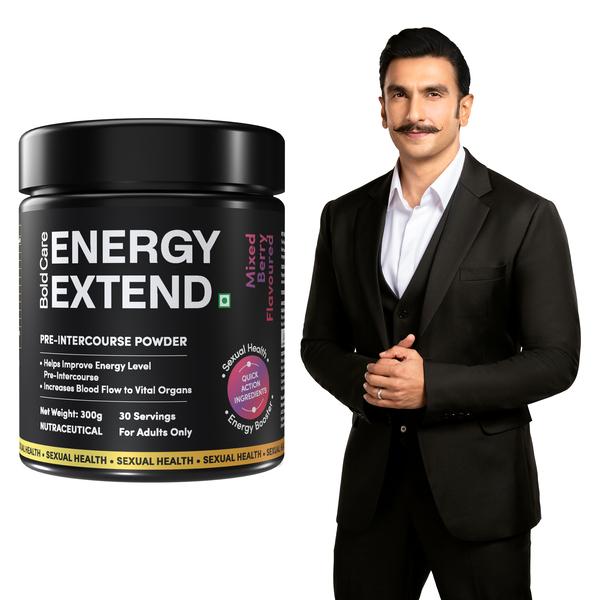 Netmeds | Bold Care Energy Extend Elixir Pre-intercourse Powder - Mixed Berry Flavour 300 g