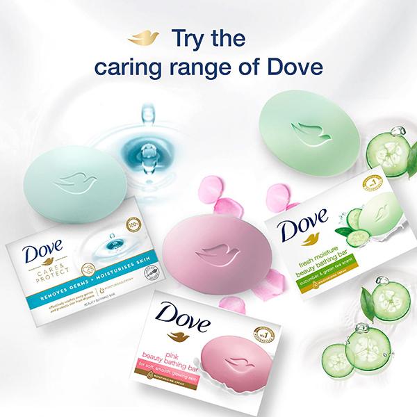 Dove Cream Beauty Bathing Bar Soft, Smooth, glowing Skin Moisturised Cream 8's - Soaps