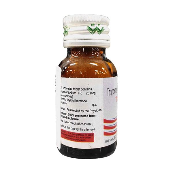 Thyronil 25Mcg Tablet 100'S - Hypothyroidism