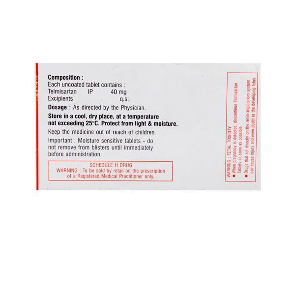 Hhtelm 40mg Tablet 10'S - Hypertension-Ang
