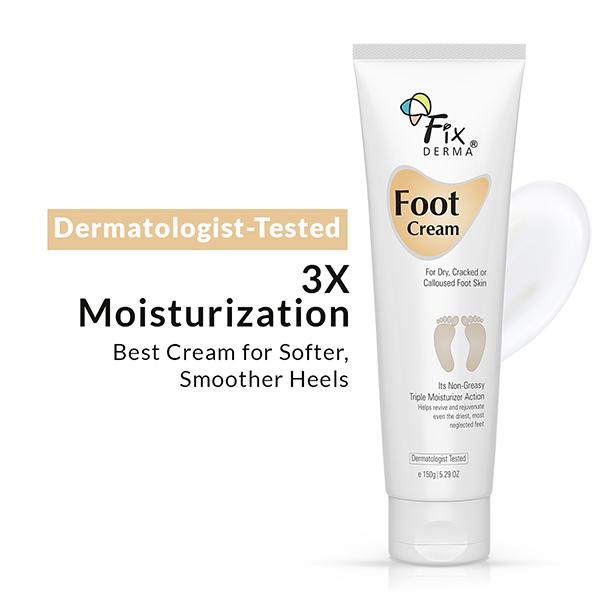 Fixderma Foot Cream for Dry and Cracked Feet, Moisturizes, Soothes and Repair Creacked Feet 150 g - Night Cream