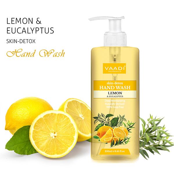 Vaadi Herbals Skin-Detox Lemon & Eucalyptus Hand Wash 250 ml - Hand Wash & Soaps