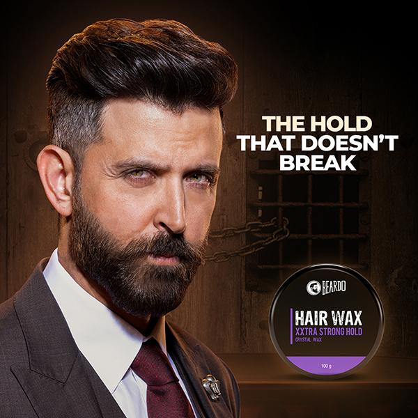 Beardo Crystal Hair Wax - XXtra Strong Hold 100 gm - Hair Gels & Waxes