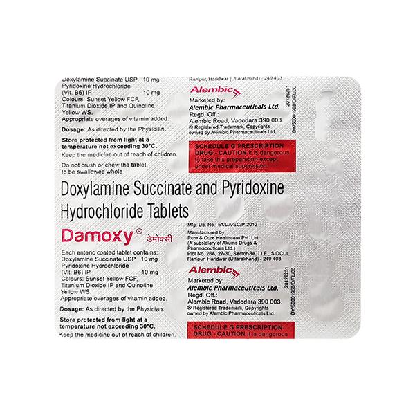 DAMOXY 10/10mg Tablet 30's - Vomitting/Emesis-Ant