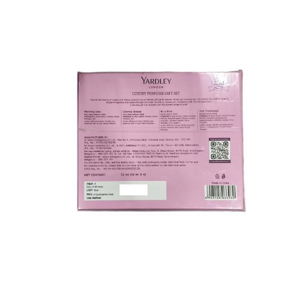 Yardley London Luxury Perfume Gift Set (Pack of 4 x 18 ml) - Men Perfumes (Edt/Edp)