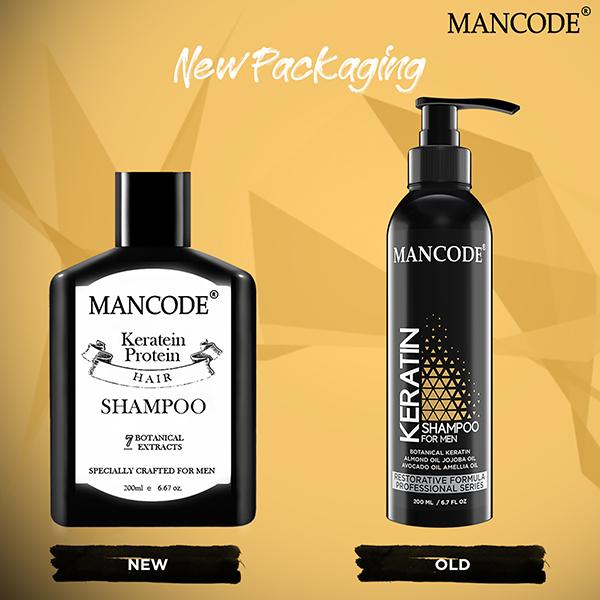 Mancode Keratin Shampoo 200 ml - Shampoos