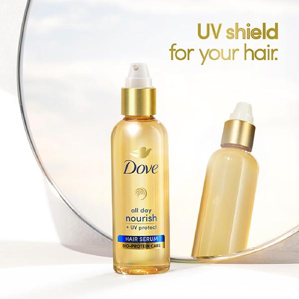 Dove All Day Nourish + UV Protect Hair Serum for All Hair Types With Bio Protein Care 48 ml - Hair Serums