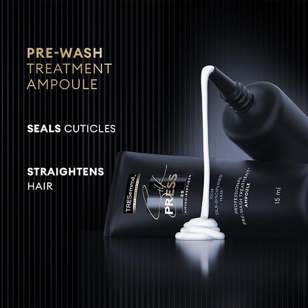 Tresemme Silk Press Pre-Wash Treatment Ampoules 4's - Hair Treatment