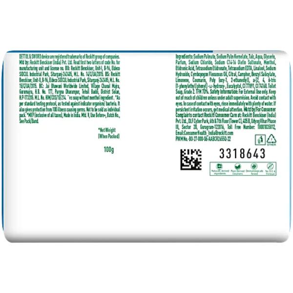 Dettol Soap - 3x Menthol Icy Cool 100 g - Soaps