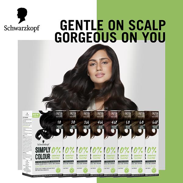 Schwarzkopf Simply Colour Permanent Hair Colour For 100% Grey Coverage - 3.00 Dark Brown 142.5ml - Crème