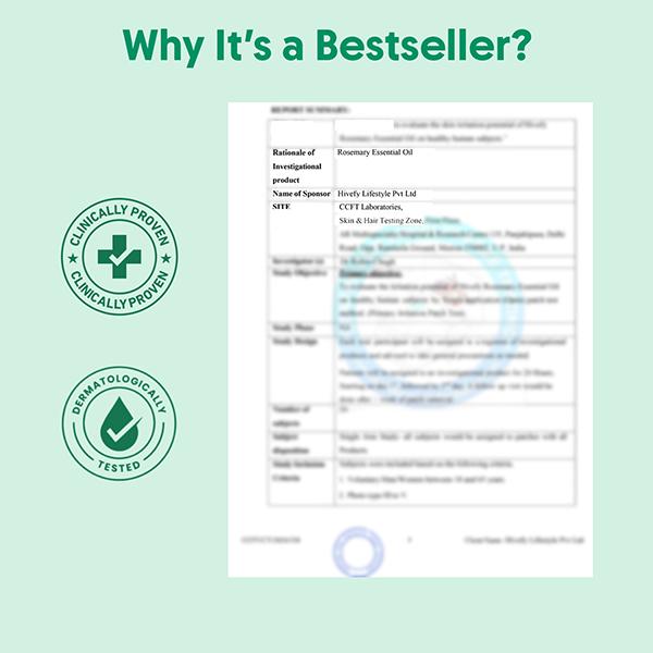 Aravi Organic Rosemary Essential Oil for Hair Growth 30 ml - Essential Oils