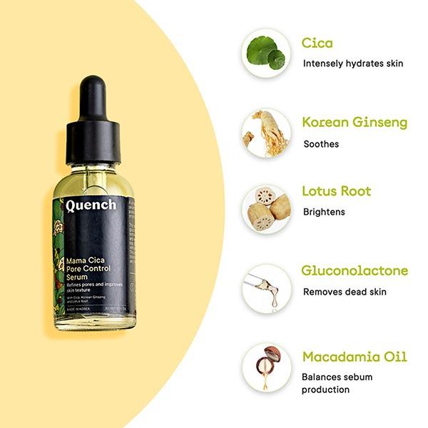 Quench Botanics Mama Cica Pore Control Serum 30 ml - Face Gels