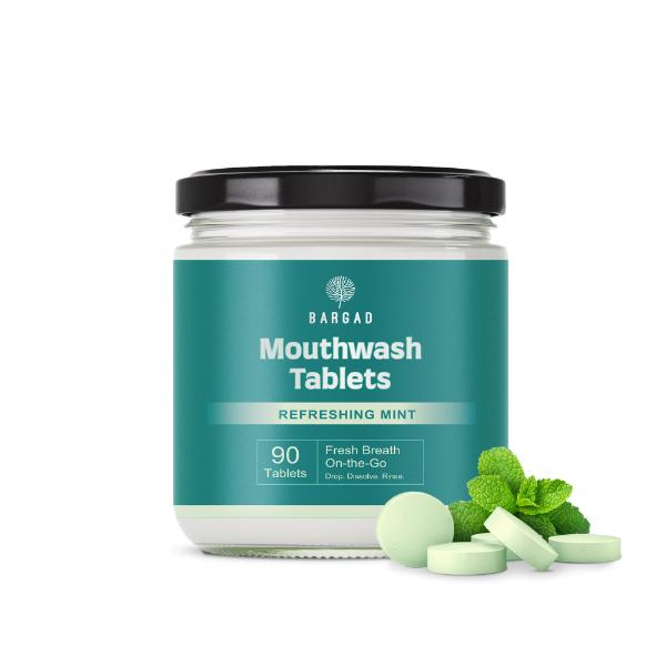 Netmeds | Bargad Mouthwash Tablets - Refreshing Mint 90's
