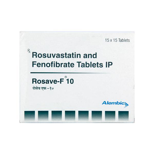 Rosave F 10mg Tablet 15'S - High Cholesterol-Dys