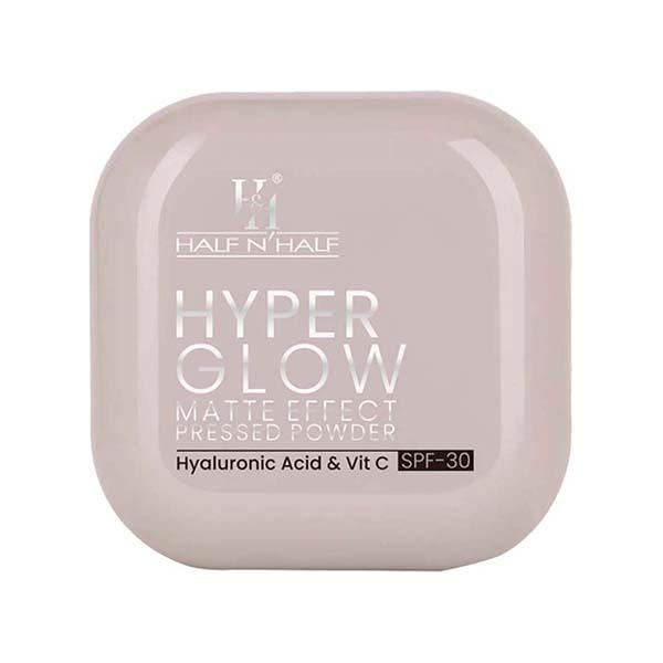 Half N Half Hyper Glow Matte Effect Pressed Compact Powderatte Flawless Finish-Natural Glow 20 gm - Compact Powder