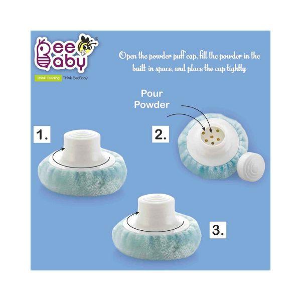 Beebaby Classic Powder Puff for Baby - Blue 1's - Baby Powder