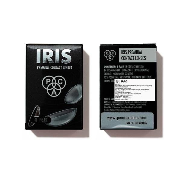 Pac Iris Premium Contact Lenses (Grey) 1's - Eyecare Lenses