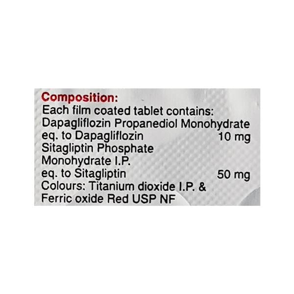 SITAZIT D 10/50 Tablet 10's - Diabetes-Ant