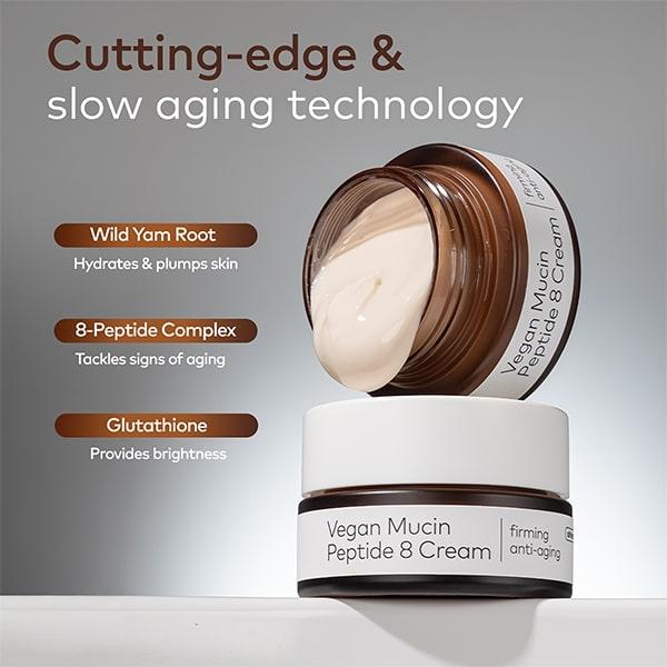 The Face Shop Alltimate Vegan Mucin Peptide 8 Cream 50 ml - Face Moisturizers