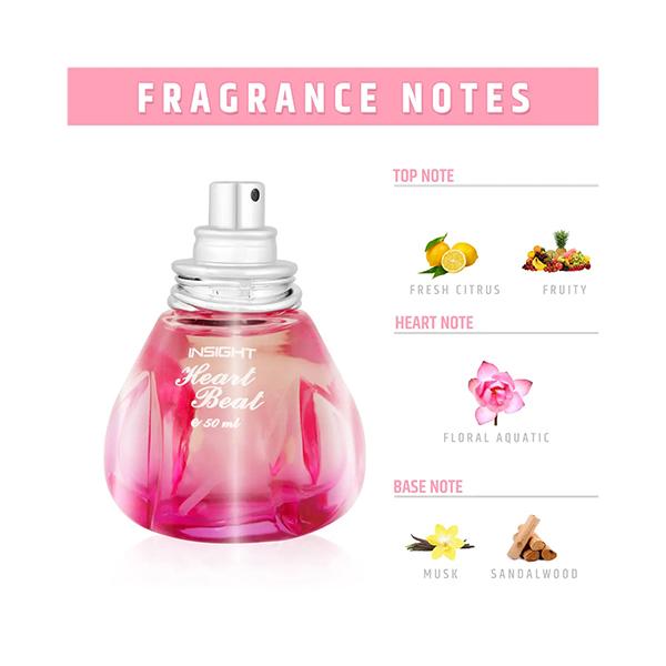 Insight Cosmetics Heart Beat Eau De Perfume 50 ml - Women Perfumes (Edt/Edp)