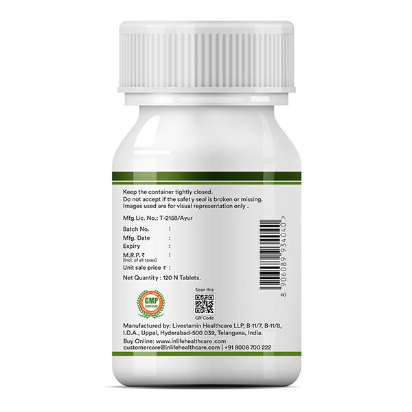 Inlife Spirulina 2000 mg Tablet 120's - Herbal Dietary Supplement