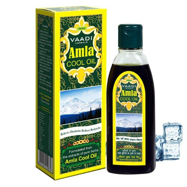 Vaadi Herbals Amla Cool Oil with Brahmi & Amla Extract 100 ml - Hair Oils