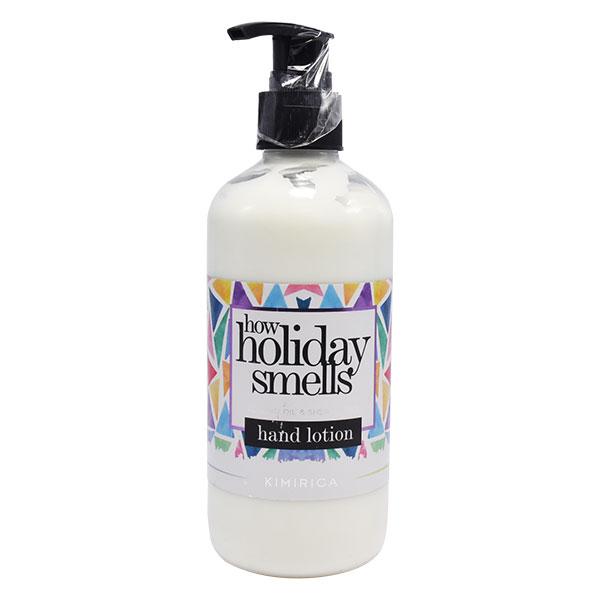 Kimirica How Holiday Smells Hand Lotion with Almond Oil & Shea Butter, Soft on Hands 300 ml - Lotions & Creams