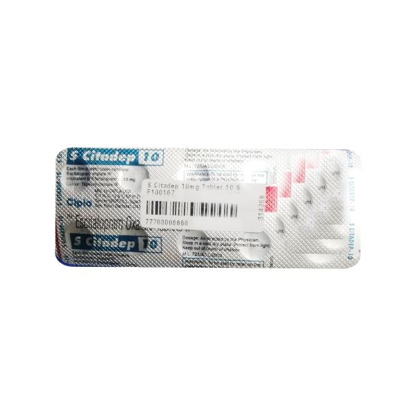 S Citadep 10mg Tablet 10'S - Depression-Ant