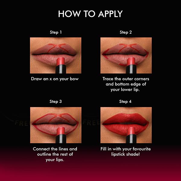 Insight Cosmetics 24 Hrs Non Transfer Matte Lipstick 3's - Lipsticks