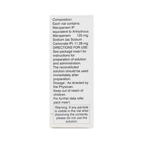 Mero 125mg Injection 1'S - Bacterial Infections-OBL