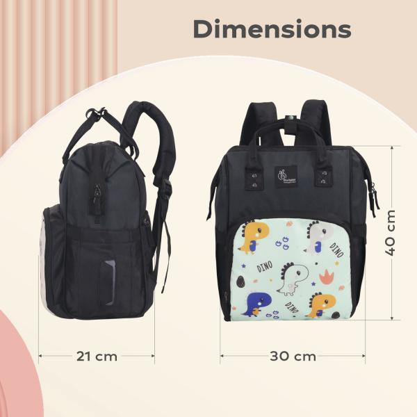 R for Rabbit Caramello Dino Diaper Bags - Sea Green 1's - Diapers & Wipes