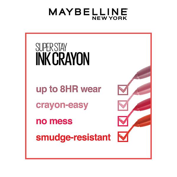 Maybelline New York Super Stay Ink Crayon, Lipstick 85 Change Is Good 1.2 gm - Lipsticks