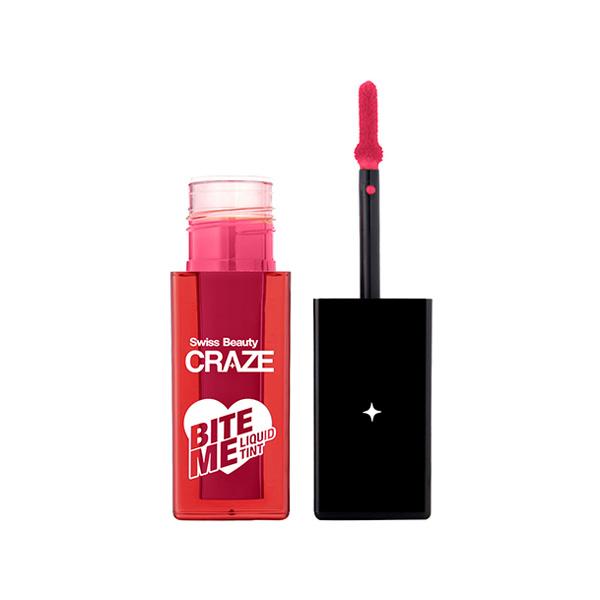 Netmeds | Swiss Beauty Craze Bite Me Liquid Hydrating Tint with Dewy Finish 3-Baddie Berry 4 ml