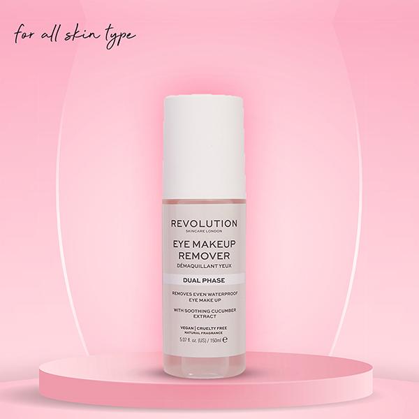 Revolution Skincare Dual phase Eye Makeup Remover 150  ml - Make Up Removers