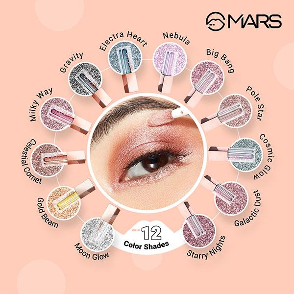 Mars Iceyoureyes Glitter Liquid Eyeshadow - Nebula 5.5 ml - Eye Shadow Palettes