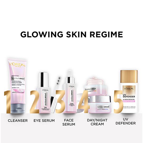 L'Oreal Paris Glycolic Bright Glowing Serum Sheet Mask 22 gm - Sheet Masks