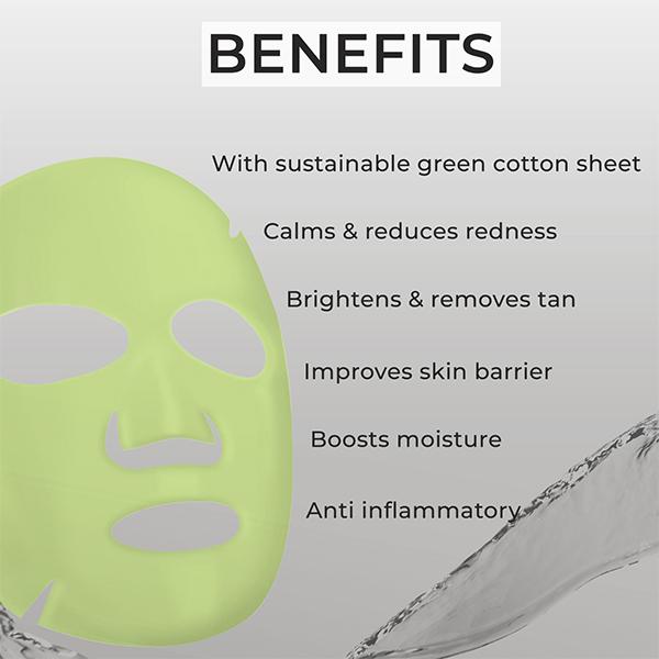 O3+ Ci-Calm Glow Sensitive Skin Sheet Mask with Ceramide for Barrier Repair & Anti Redness 30 gm - Sheet Masks