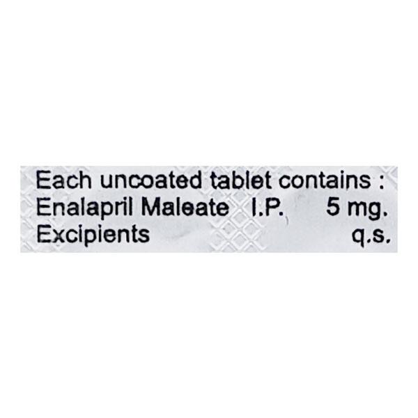 Enal 5mg Tablet 10'S - Hypertension-ACE