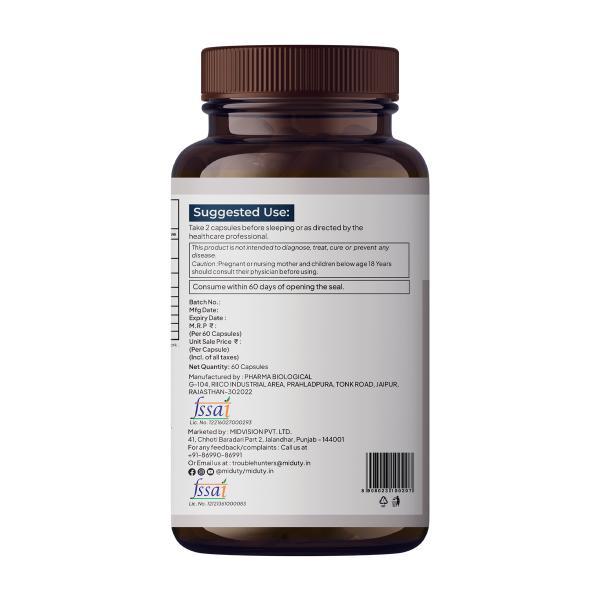 Miduty Magnesium Relax Capsule 60's - Calcium And Minerals