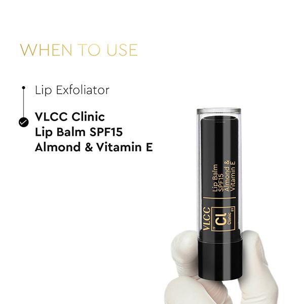 VLCC Clinic Lip Balm SPF15 Almond and Vitamin E 4.5 gm - Lip Balms