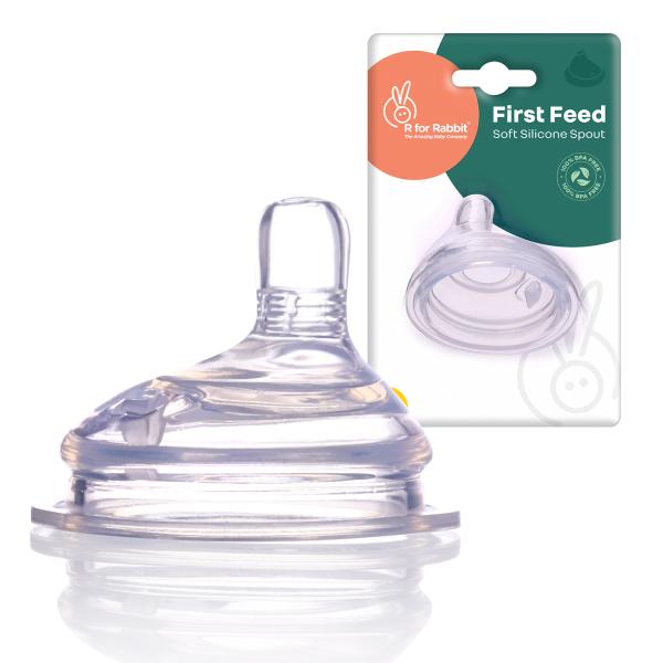 R for Rabbit First Feed Soft Silicon Spout (Steebo Giffy) 1's