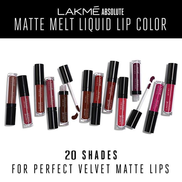 Lakme Absolute Matte Melt Liquid Lip Color Coral Flip 6 Ml - Liquid Lipsticks