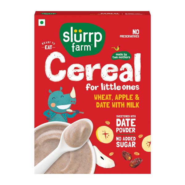Netmeds | Slurrp farm Cereal - Wheat, Apple and Date with Milk (Refill Pack) 200 g