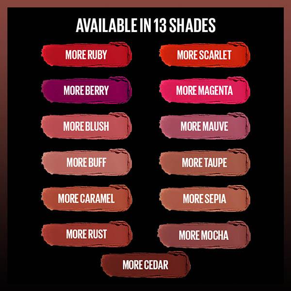 Maybelline New York Color Sensational Ultimatte Lipstick, More Caramel 1.7 gm - Lipsticks