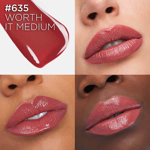 Loreal Paris Infallible Laque Resistance Lacquer-Like Shine, 16H Longwear, 635 Worth It Medium 4 ml - Liquid Lipsticks