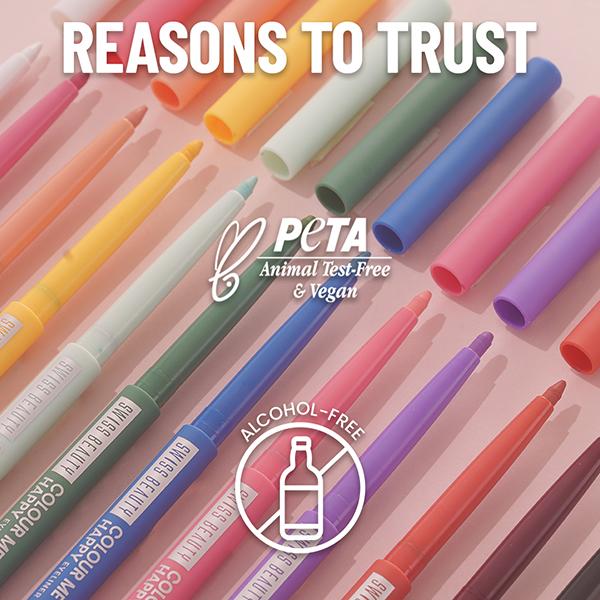 Swiss Beauty Colour Me Happy Eyeliner- Wine Dahlia 0.4 gm - Eyeliners