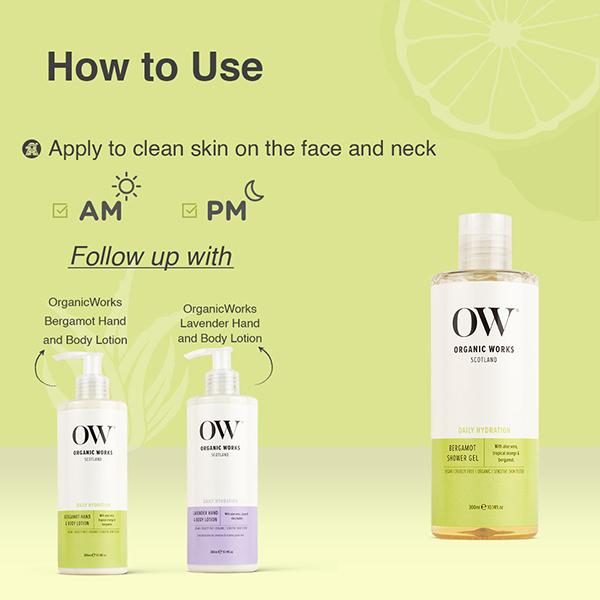 Organic Works Bergamot Shower Gel 300 ml - Shower Gels & Body Wash