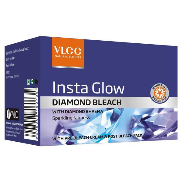 VLCC Insta Glow Diamond Bleach 402 gm - Face Bleach